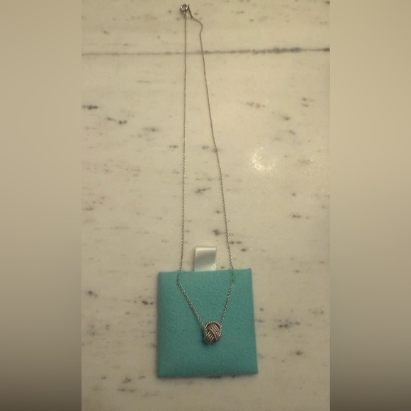 Tiffany Twist Knot Sterling Silver Necklace - Picture 4 of 6